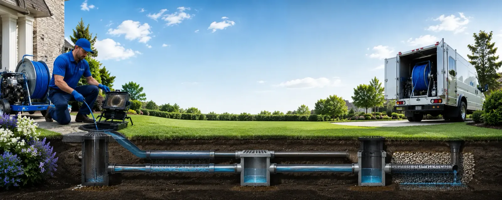 Outdoor drain cleaning information for Galva, KS